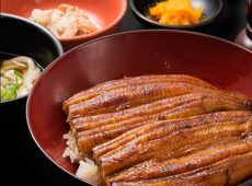 鰻丼セット 麵処つるはん 成田国際空港店